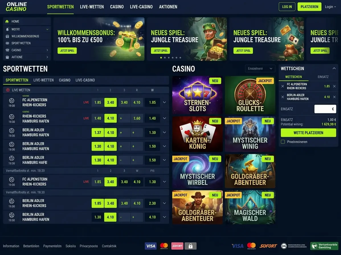 888Starz — Spiele und Quoten